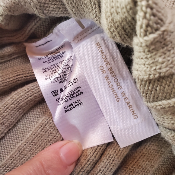 LOFT Sage Ribbed Button-Front Tank - Picture 3 of 4